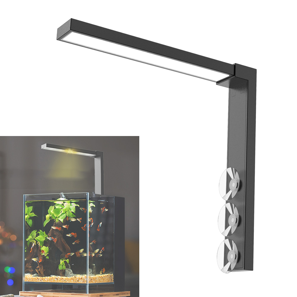 Aquarium Marine Lights - 小さな魚のボウル、デスクトップ水族館、軽くたたく、堆肥化植物、デュアルモード、スイッチング詰め替え