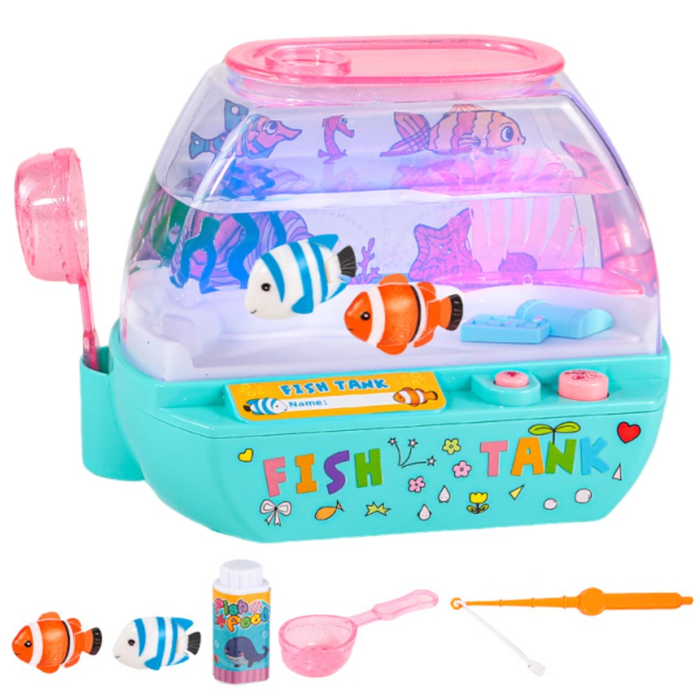 Aquarium Marine Lights - クリエイティブな人工水槽、音楽と光付き、LEDライトアップタンク、素敵な電動音楽インタラクティブ水槽、家庭用