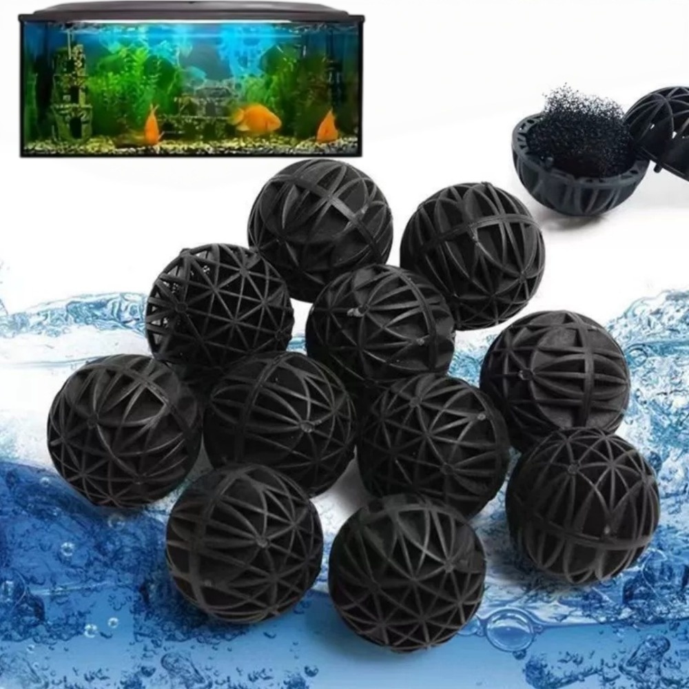 Ocean Aquarium - 20個入り/100個入り 水槽用バイオボール プラスチック製 魚槽用 水質浄化フィルター アクセサリー