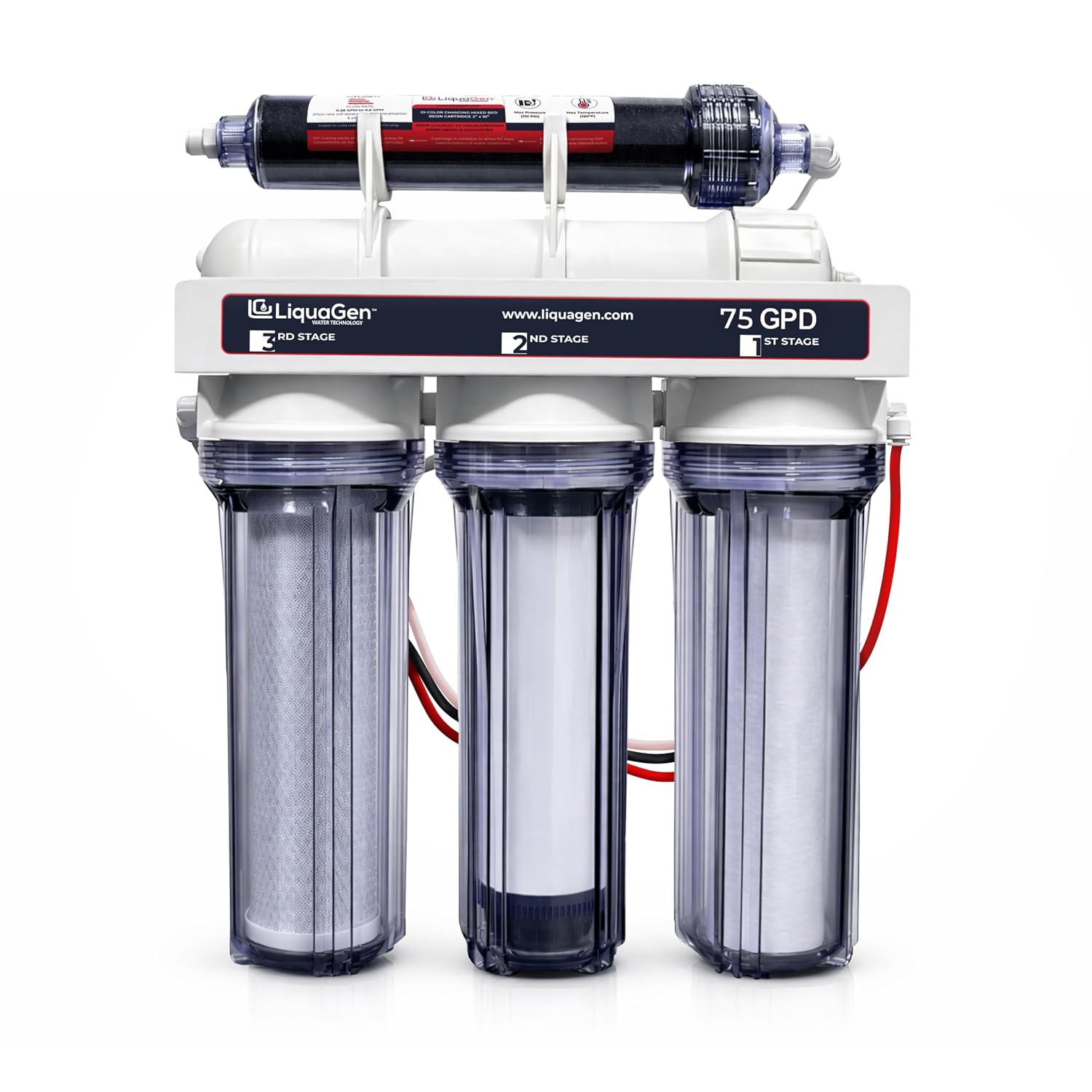Reef Tank Filter - 5段階逆浸透・脱イオン処理（RODI） | 水槽用リーフウォーターフィルターシステム - 75 GPD