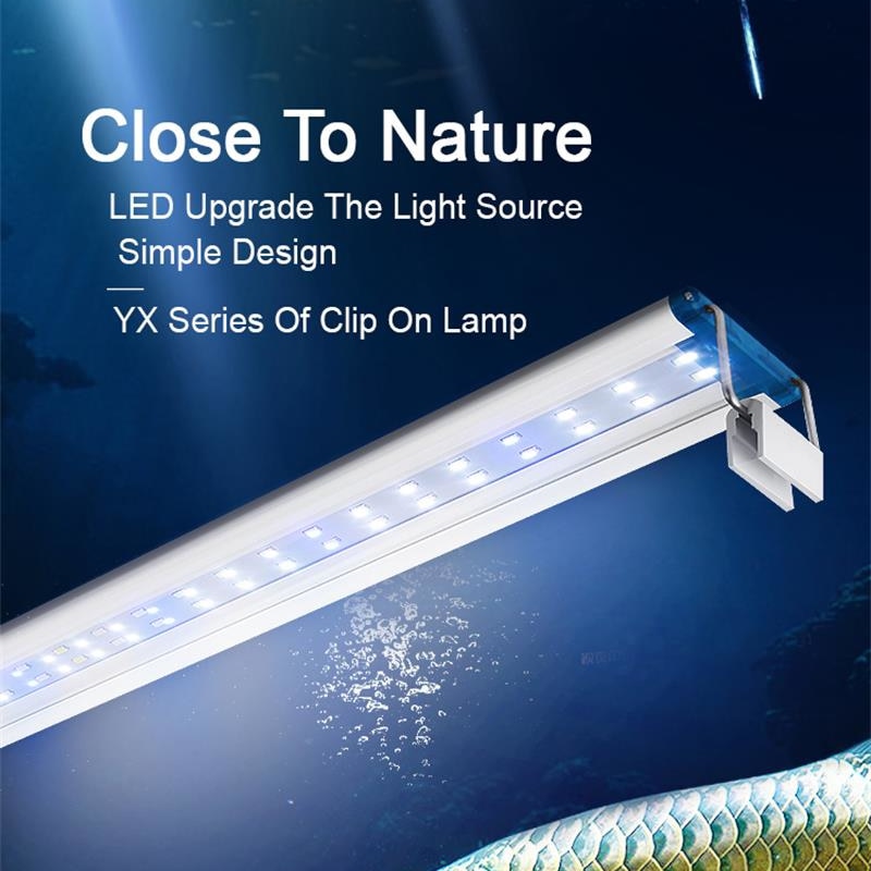 Aquarium Marine Lights - 防水クリップ付きランプ拡張可能水槽用水槽用スーパースリムled水槽照明水生植物ライト