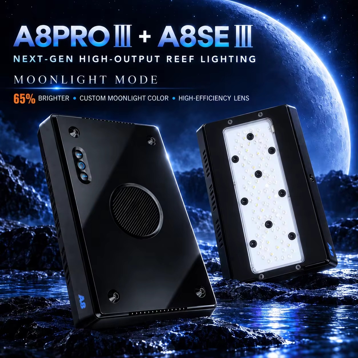 A8 Pro III Max 230W 8チャンネル CRE - Reef Lighting のレビューと価格
