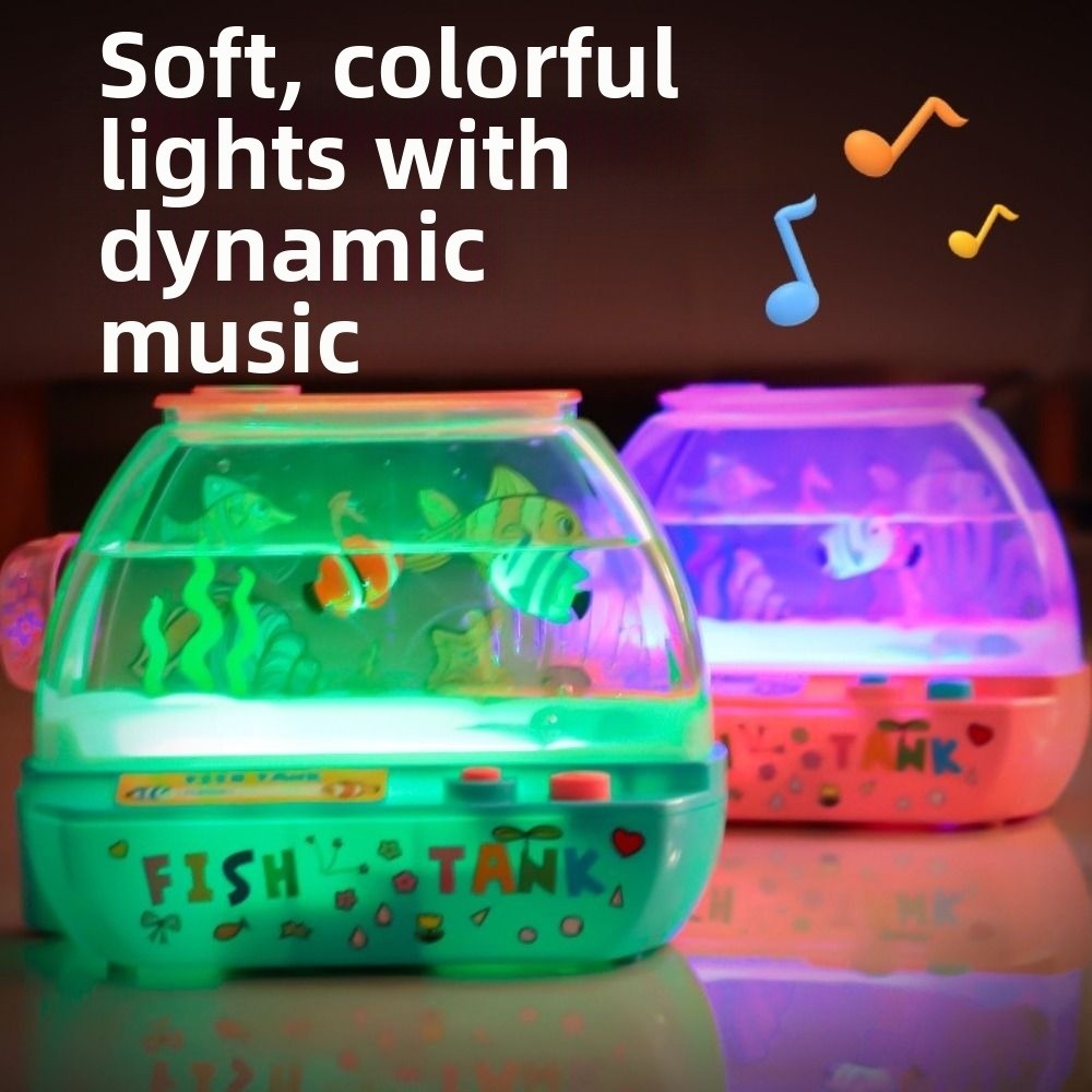 クリエイティブな人工水槽、音楽と光付き、LEDライトアップタ - Aquarium Marine Lights のレビューと価格