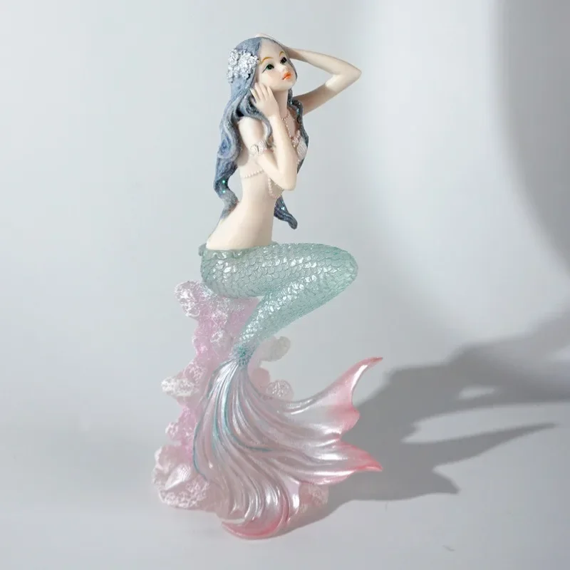 絶妙な樹脂マーメイドサンゴ海の波の置物手作り飾り家の車の装飾 - Marine Coral のレビューと価格