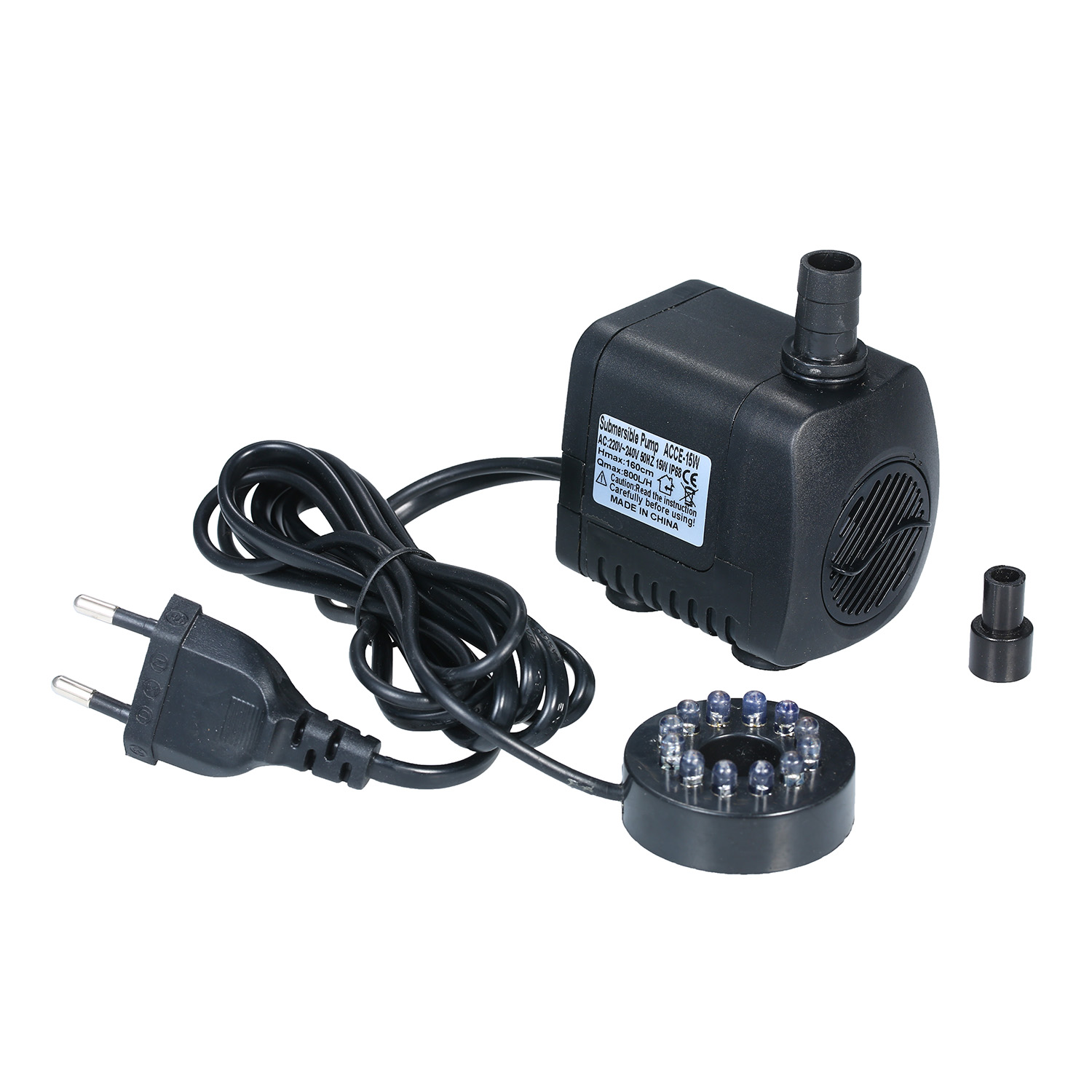 LED ライト水中ポンプ 800L/H 超静音水族館の池プー - Aquarium Marine Lights のレビューと価格