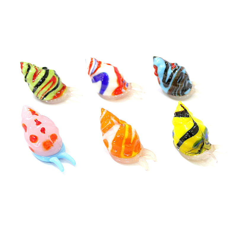 かわいいmuranoガラス海洋動物小像ミニチュア海カタツムリ - Marine Aquarium のレビューと価格