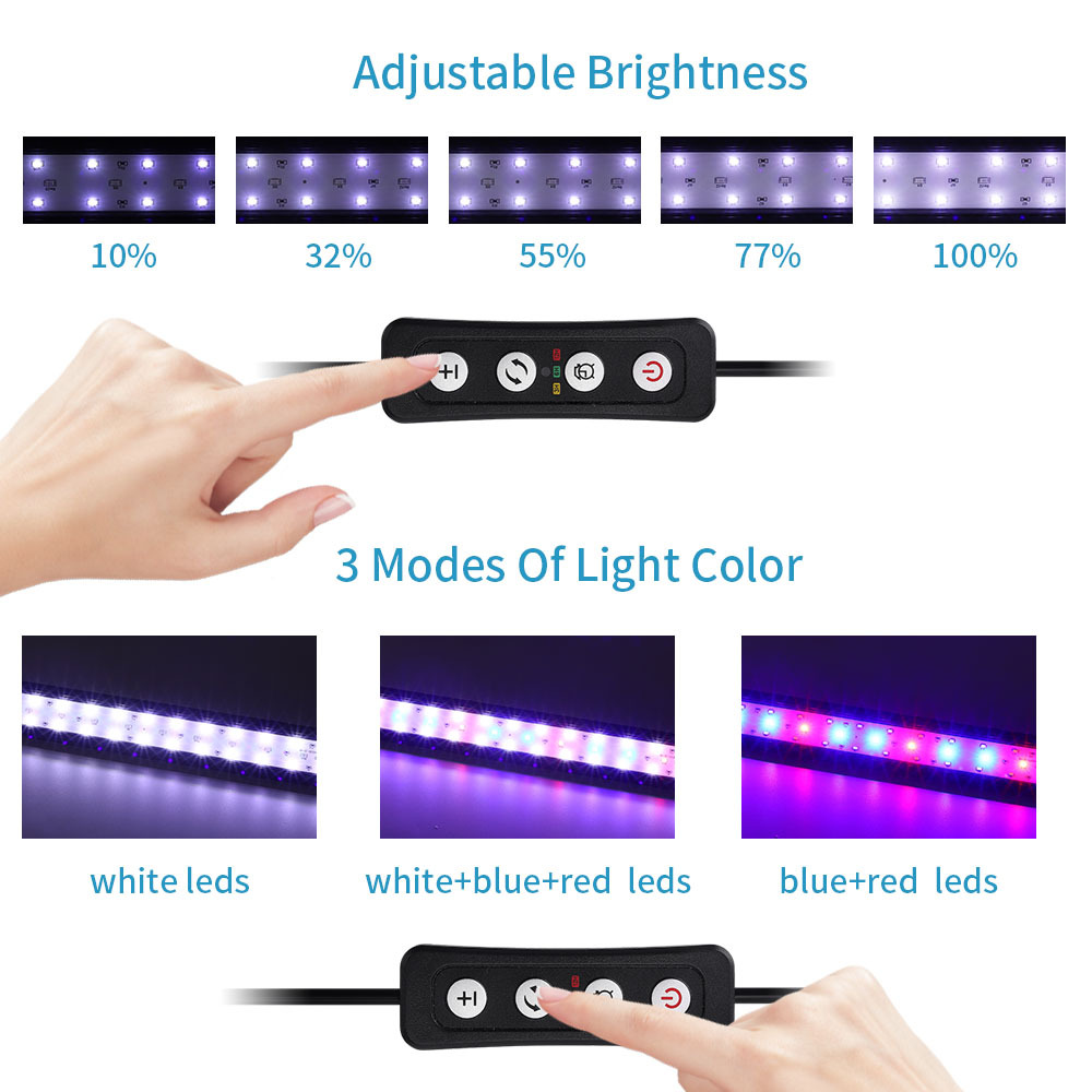 水槽ブラケットライトの明るさ調整可能、水槽ライトの照明効果、 - Reef Lighting のレビューと価格