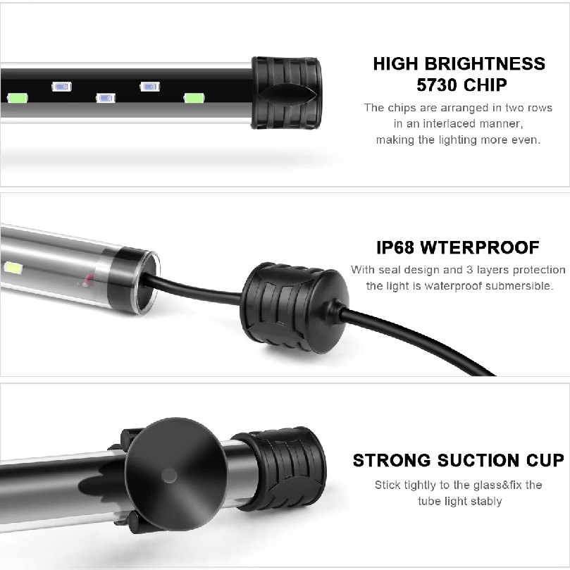 220V対応、LED水槽ライト、防水仕様、水中装飾照明、水中 - Aquarium Marine Lights のレビューと価格