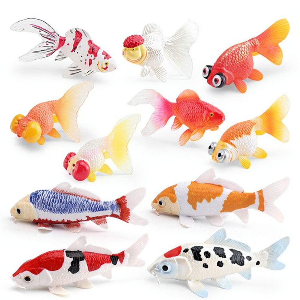 リアルな魚のフィギュアコレクション。装飾用の海洋動物の彫刻。 - Marine Aquarium のレビューと価格